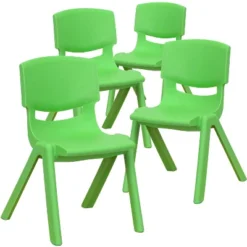 Flash Furniture 4 Pack Plastic Stackable School Chair With 12'' Seat Height -Kids’ Furniture Store GUEST b9ab7c64 36fb 459d aaa7 6636f73a2cf4