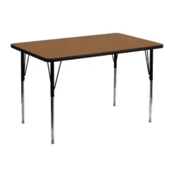 Flash Furniture 30''W X 48''L Rectangular Thermal Laminate Activity Table - Standard Height Adjustable Legs -Kids’ Furniture Store GUEST b9b12101 4bf7 471e b72e 7b8290a10baa