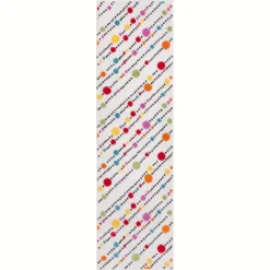Well Woven Modern Dandy Dots Stripes Bright Kids Room Carpet Soft Durable White Area Rug -Kids’ Furniture Store GUEST b9c71331 7501 4611 8599 51d18f97f26e