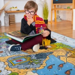 KC CUBS | Harry Potter Wizarding World Boy & Girl Kids Adventure Activity Educational Learning & Game Nursery Bedroom Classroom Rug -Kids’ Furniture Store GUEST ba49e99a bf78 40cd 94c7 83663948881c