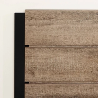 Arlen Mates Bed And Headboard Set Weathered Oak - South Shore 7 Arlen Mates Bed And Headboard Set Weathered Oak - South Shore - Image 7