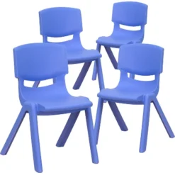 Flash Furniture 4 Pack Plastic Stackable School Chair With 12'' Seat Height -Kids’ Furniture Store GUEST bb2c8594 e30c 4a06 af1d de294f76a880