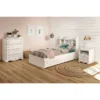 Twin Savannah Bookcase Headboard Pure White - South Shore