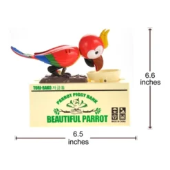 Insten Parrot Piggy Bank Robotic Coin Munching Toy Money Box, Red, 6.6x6.5 Inches 11 Insten Parrot Piggy Bank Robotic Coin Munching Toy Money Box, Red, 6.6x6.5 Inches -Kids’ Furniture Store GUEST bcd274c7 3831 4d49 a27b 9b46dffac7d0