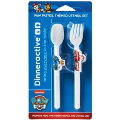 PAW Patrol 2pc Plastic Utensil Set - Dinneractive