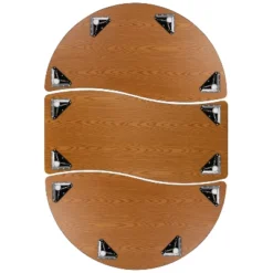 Emma And Oliver 3 Piece 86" Oval Wave Collaborative Grey Kids Adjustable Activity Table Set 23 Emma And Oliver 3 Piece 86" Oval Wave Collaborative Grey Kids Adjustable Activity Table Set -Kids’ Furniture Store GUEST bdeb02f4 2c09 420d aaeb e8761404e277