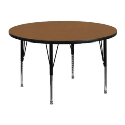 Flash Furniture 48'' Round Thermal Laminate Activity Table - Height Adjustable Short Legs -Kids’ Furniture Store GUEST bf41c4a7 daa3 468f b877 9766788fa78a