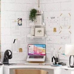 Kids' Corner Ladder Wall Shelf White - RiverRidge Home -Kids’ Furniture Store GUEST bf8ef306 3a5d 43d3 bf13 31ee86bc1a99