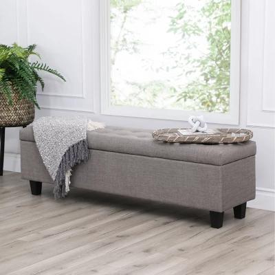 Ben Tufted Storage Ottoman - Abbyson Living 1 Ben Tufted Storage Ottoman - Abbyson Living