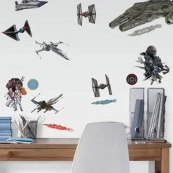Star Wars Episode IX Galactic Ships Peel & Stick Wall Decal - Roommates