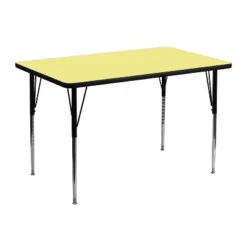 Flash Furniture 30''W X 48''L Rectangular Thermal Laminate Activity Table - Standard Height Adjustable Legs -Kids’ Furniture Store GUEST c2cc41a1 fa56 496b 89d8 0c786d5e89a0