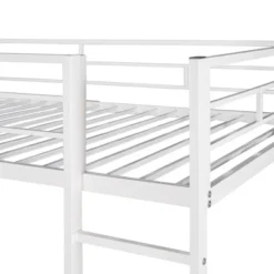 Twin Metal Loft Bed With 2 Shelves And Desk - ModernLuxe -Kids’ Furniture Store GUEST c47a7f3b 0910 48ee 84cc c2ae87cb36e1