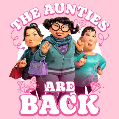 Girl's Turning Red The Aunties Are Back T-Shirt 1 Girl's Turning Red The Aunties Are Back T-Shirt