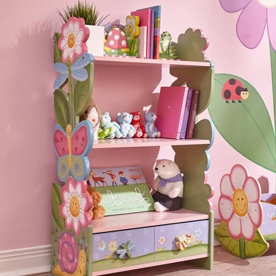 Magic Garden Floral Bookshelf - Fantasy Fields By Teamson Kids 1 Magic Garden Floral Bookshelf - Fantasy Fields By Teamson Kids