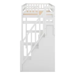 Twin Size Loft Bed With Storage Staircase And Built-in Desk-ModernLuxe -Kids’ Furniture Store GUEST c704aff5 b273 4206 9b19 39257ffeda00