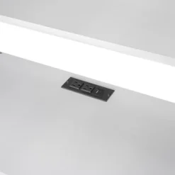 Loft Bed With Multi-Function Storage Table, LED Lights, Bedside Tray And Charging Station, White - ModernLuxe -Kids’ Furniture Store GUEST c7296ad1 e660 4c5f 875b d48b5c1bbce5