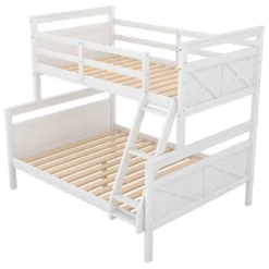 Twin Over Full Bunk Bed With Ladder And Safety Guardrail-ModernLuxe -Kids’ Furniture Store GUEST c7bdde01 2749 474a 99df a7dc5cf5c593