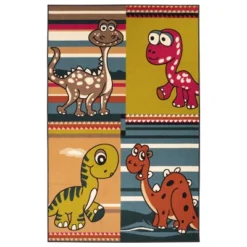 Dinoventure Dinosaurs Non-Slip Kids Playroom Decor Washable Indoor Area Rug By Blue Nile Mills -Kids’ Furniture Store GUEST c8b86917 850a 4fea 919b 194464cca5b0