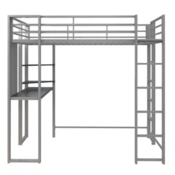 Twin Adele Loft Bed With Desk Silver - Room & Joy -Kids’ Furniture Store GUEST c8e856c7 ec30 4b23 af8a fb207b083c23