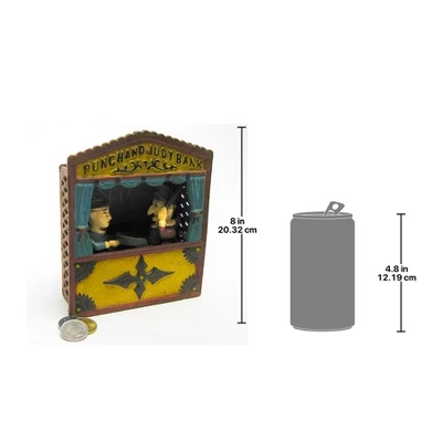 Design Toscano Punch And Judy Theater Collectors' Die Cast Iron Mechanical Coin Bank 3 Design Toscano Punch And Judy Theater Collectors' Die Cast Iron Mechanical Coin Bank - Image 3