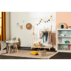 Sweedi Scandinavian Kids' Clothes Rack Natural Wood - South Shore -Kids’ Furniture Store GUEST cb71c182 07bd 4dab a471 9a9ca47cd877