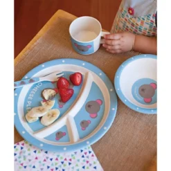5pc Bamboo Fiber Mouse Dinnerware Set Blue - Red Rover -Kids’ Furniture Store GUEST cb9c2476 be54 43f3 b7ed a76fe6d201b5