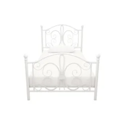 Twin Kids' Bombay Metal Bed White - Room & Joy -Kids’ Furniture Store GUEST cba0f0b7 36a2 4cac ab89 5e05f9a36a30