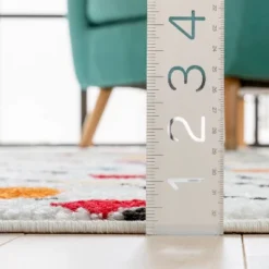 Well Woven Modern Dandy Dots Stripes Bright Kids Room Carpet Soft Durable White Area Rug -Kids’ Furniture Store GUEST cbf4f739 2e50 40ad aa1b 8698d8872b82