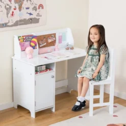 Costway Kids Desk And Chair Set Study Writing Workstation With Bookshelf & Bulletin Board 11 Costway Kids Desk And Chair Set Study Writing Workstation With Bookshelf & Bulletin Board -Kids’ Furniture Store GUEST cc2bdfe8 e3db 4483 80e2 770d8da3260d