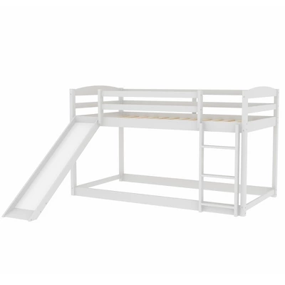 Twin Over Twin Bunk Bed With Convertible Slide And Ladder - ModernLuxe 7 Twin Over Twin Bunk Bed With Convertible Slide And Ladder - ModernLuxe - Image 7