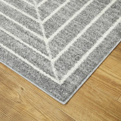 7'10"x10' Elias Stripe Kids' Area Rug Gray - Balta Rugs 3 7'10"x10' Elias Stripe Kids' Area Rug Gray - Balta Rugs - Image 3