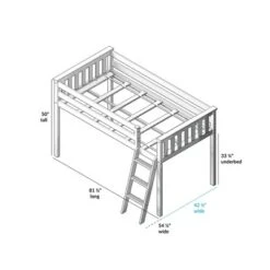 Max & Lily Twin Low Loft Bed 11 Max & Lily Twin Low Loft Bed -Kids’ Furniture Store GUEST ce729d07 24f4 428c b97f 4b7932b3bcad