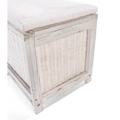 Badger Basket Kid's Storage Bench With Woven Top And Baskets White -Kids’ Furniture Store GUEST cf60af9f 573b 4074 9aac 636ddc964eb5