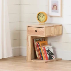 Sweedi Solid Wood 1 Drawer Nightstand Natural Wood - South Shore -Kids’ Furniture Store GUEST d047ac1d 04d6 4096 8941 b2f807d102a7