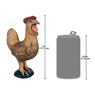 Design Toscano Canterbury Tales Chanticleer Rooster Cast Iron Mechanical Bank 6 Design Toscano Canterbury Tales Chanticleer Rooster Cast Iron Mechanical Bank - Image 6