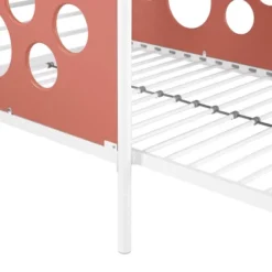 Twin Modern Cut-Out L-Shaped Metal Bunk Bed - Saracina Home -Kids’ Furniture Store GUEST d136bdc3 f058 4dfd 808e 90088fa20ede