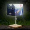Jurassic Park Desk Table Lamp (Includes LED Light Bulb) Wooden Base With 3D Puller