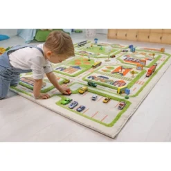 39"x59" Traffic Green 3D Play Rug - IVI -Kids’ Furniture Store GUEST d2349e4b a744 4f9d 9c46 1685a2f6bd48
