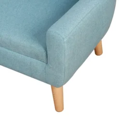 Qaba 2-Seat Kids Sofa Linen Fabric And Wooden Frame Sofa For Kids And Toddlers Ages 3-7, 11" High Seat -Kids’ Furniture Store GUEST d271758f c75d 42e2 9d7d ed8f66d42970