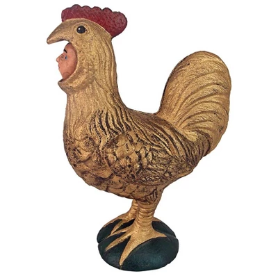 Design Toscano Canterbury Tales Chanticleer Rooster Cast Iron Mechanical Bank 3 Design Toscano Canterbury Tales Chanticleer Rooster Cast Iron Mechanical Bank - Image 3