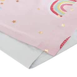 Natalie Rainbow With Metallic Printed Total Blackout Window Panel Pink - Mi Zone -Kids’ Furniture Store GUEST d4cfaf1c 0e40 4458 be06 dbfa14ccab14
