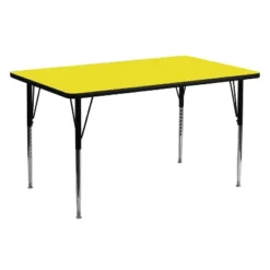 Flash Furniture 24''W X 60''L Rectangular HP Laminate Activity Table - Standard Height Adjustable Legs -Kids’ Furniture Store GUEST d5bc2ab9 0eea 485e 8138 b510a8953285