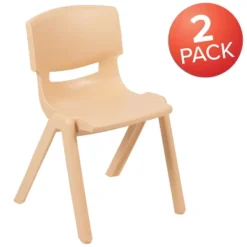 Emma And Oliver 2 Pack Plastic Stack School Chair With 13.25"H Seat, K-2 School Chair -Kids’ Furniture Store GUEST d5fbe023 b9d9 4b6e a83e 8ac3913d875a