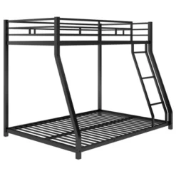 Twin Over Full Metal Floor Bunk Bed With Ladder-ModernLuxe -Kids’ Furniture Store GUEST d82ed8e1 6491 4508 bec3 e198365b53e6