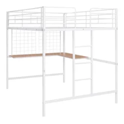 Full Size Metal Loft Bed With Desk And Grid - ModernLuxe -Kids’ Furniture Store GUEST d88d860a b481 4184 9477 502c4aac0939