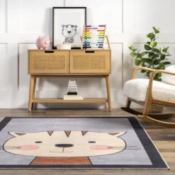 NuLOOM Samantha Kitten Kids Machine Washable Area Rug -Kids’ Furniture Store GUEST d98ae0c0 821a 4ada a91a 48b31fba2ba2