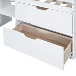 Twin Size Low Loft Bed With Rolling Desk, Shelves And Drawers - ModernLuxe -Kids’ Furniture Store GUEST d9c34ab7 6ee8 4508 b3a8 dcf892a268c5
