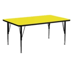 Flash Furniture 24''W X 60''L Rectangular HP Laminate Activity Table - Height Adjustable Short Legs -Kids’ Furniture Store GUEST dae3a13f e56f 4f41 af66 9736c72f6cfa 1