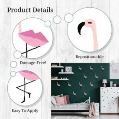 Flamingos Wall Decor - Decalcomania -Kids’ Furniture Store GUEST dbf3f1d7 8a60 4a24 8c9d 4a18ba65ac50