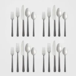 20pc Hubbardston Flatware Set Black - Threshold™ -Kids’ Furniture Store GUEST dc38d691 3449 481a bf3c c841a47ed14b